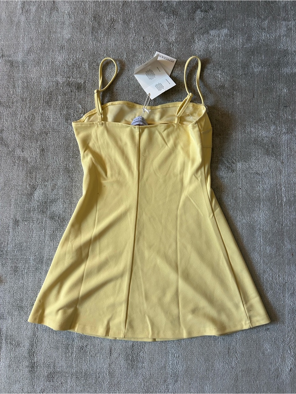Peppermayo Butter Bustier Yellow Cindy Mini Dress, size 6 - Picture 6 of 7